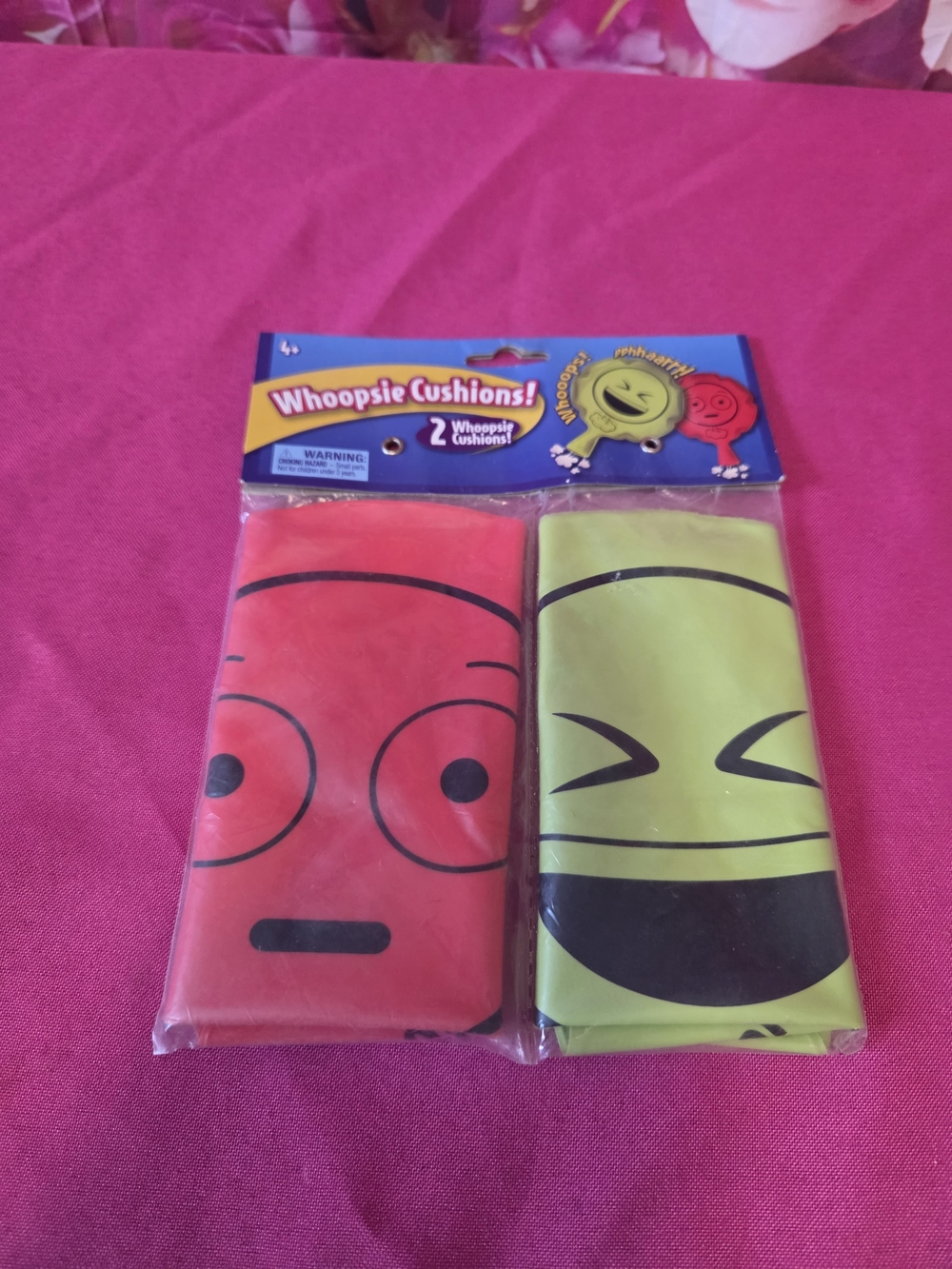 Whoopsie Cushions Emoji Whoopee Cushions - Red & Lime Green